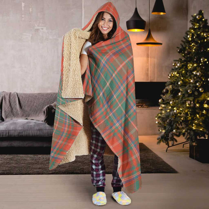 Scottish MacDougall Ancient Clan Tartan Hooded Blanket Tartan Plaid 6