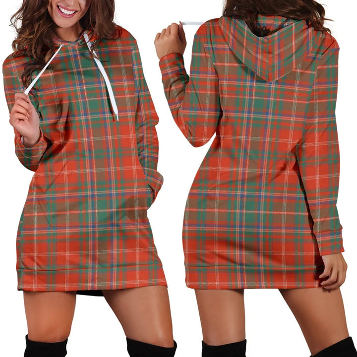 Scottish MacDougall Ancient Clan Tartan Hoodie Dress