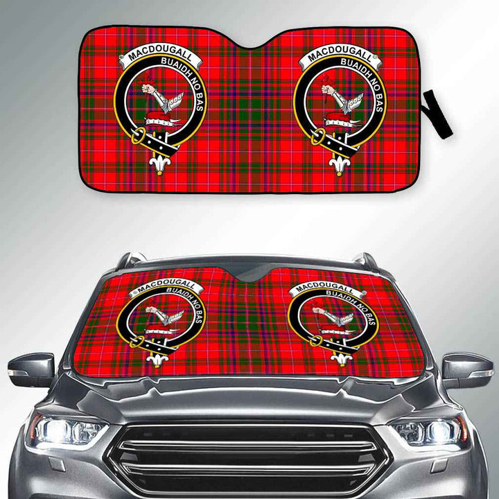Scottish MacDougall Clan Crest Tartan Car Windshield Sun Shade Tartan Plaid 2
