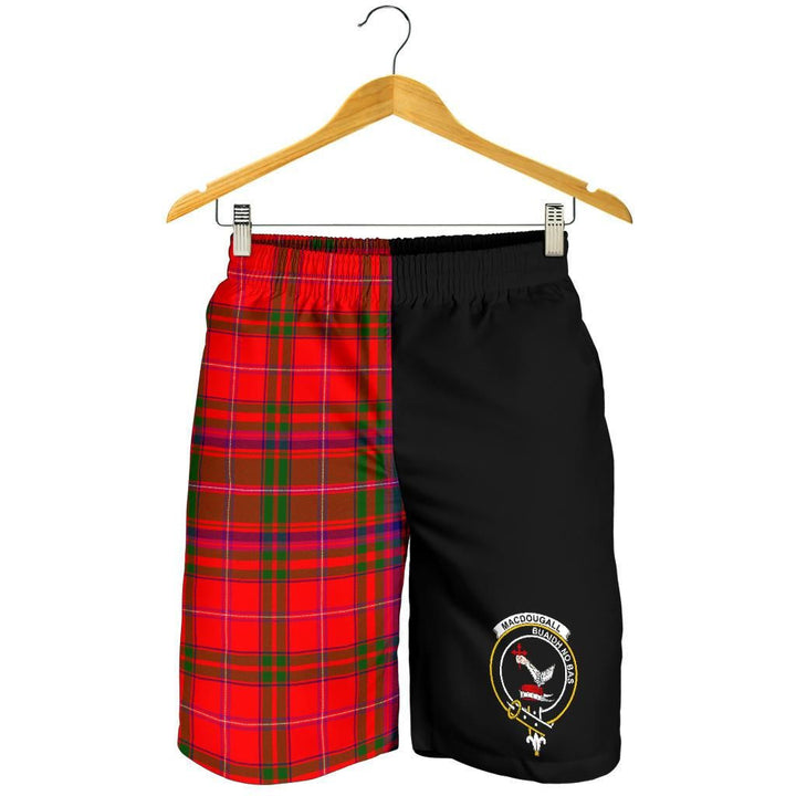 Scottish MacDougall Clan Crest Tartan Half of Me Men's Shorts