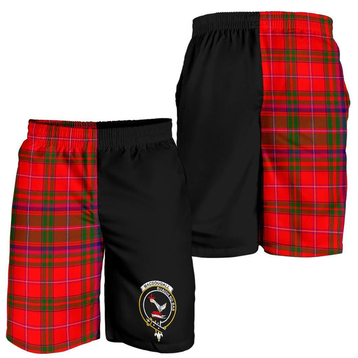 Scottish MacDougall Clan Crest Tartan Half of Me Men's Shorts