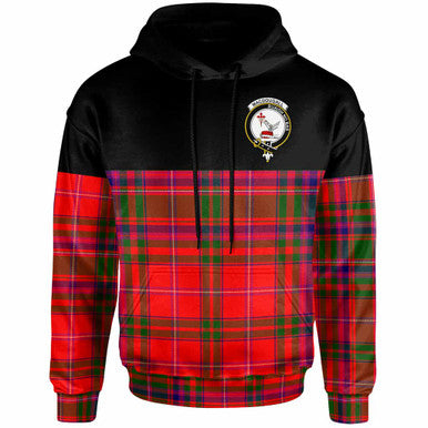Scottish MacDougall Clan Crest Tartan Hoodie - Horizontal Style Front Side Tartan Plaid