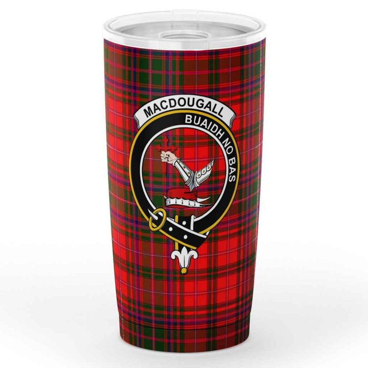 Scottish MacDougall Clan Crest Tartan Insulated Tumbler Tartan Plaid 1