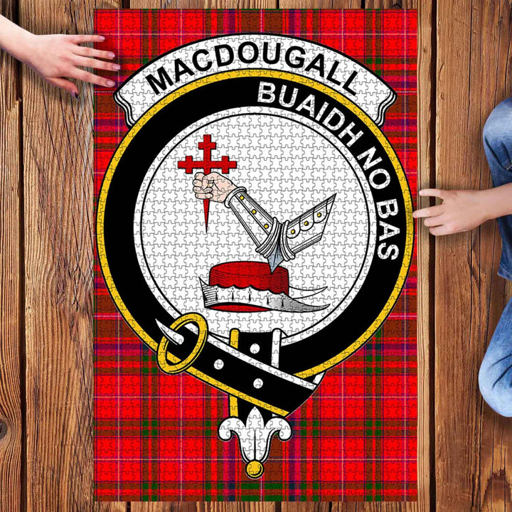 Scottish MacDougall Clan Crest Tartan Jigsaw Puzzle 3