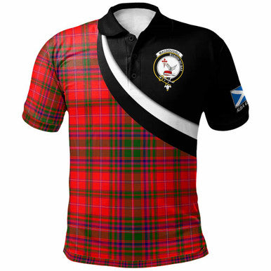 Scottish MacDougall Clan Crest Tartan Polo Shirt - Scotland Forever Style Front Side Tartan Plaid