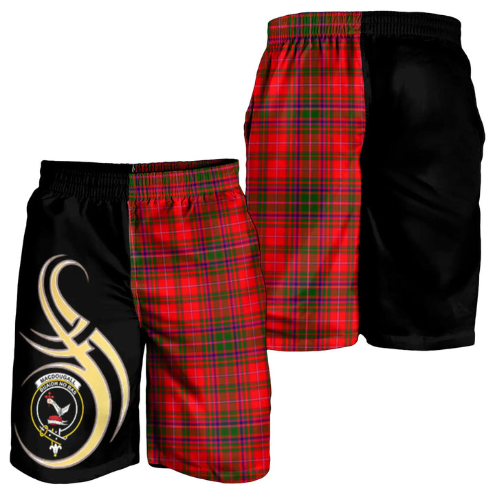 Scottish MacDougall Modern Clan Crest Tartan Believe in Me Men's Shorts