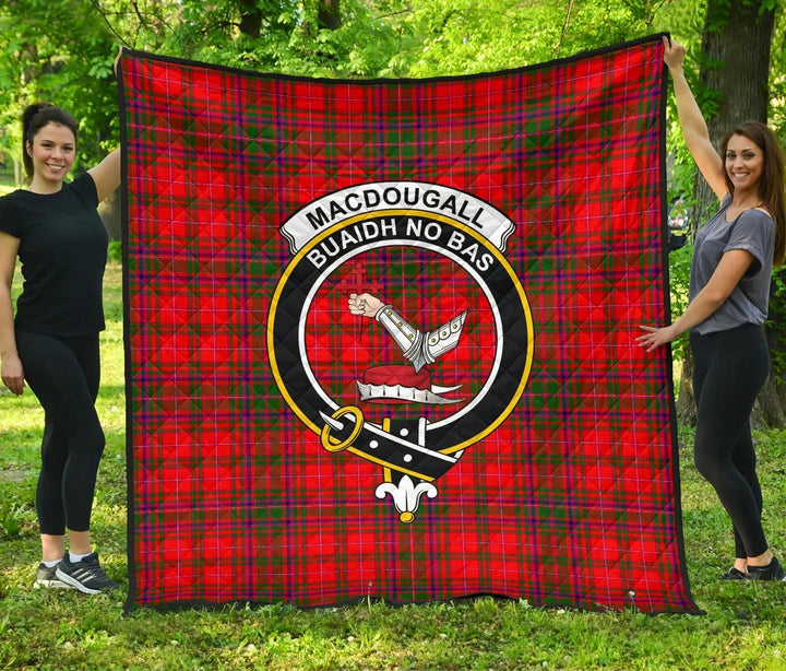 Scottish MacDougall Modern Clan Crest Tartan Quilt Tartan Plaid 1