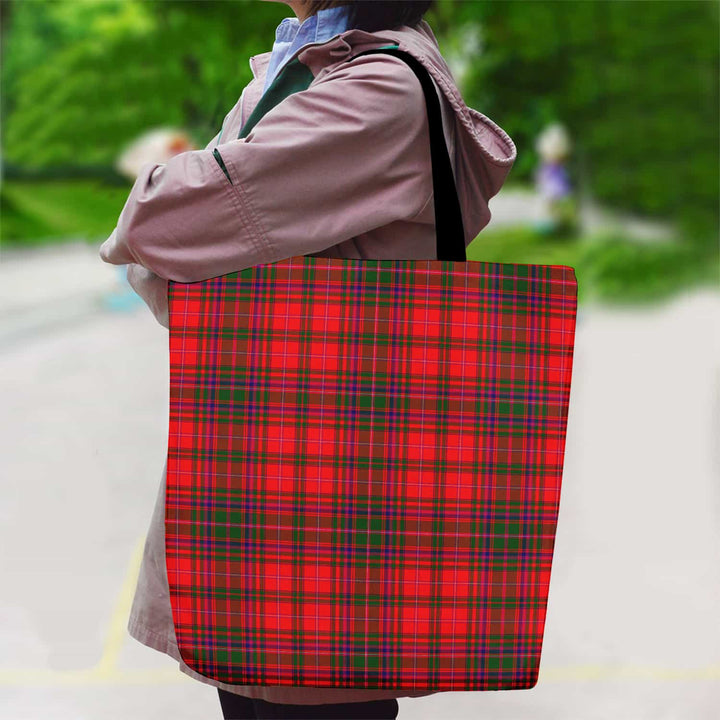 Scottish MacDougall Modern Clan Tartan Canvas Bag With Shoulder Strap Tartan Plaid 2