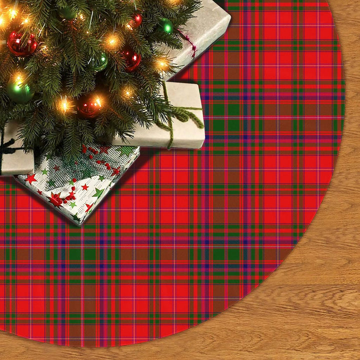 Scottish MacDougall Modern Clan Tartan Christmas Tree Skirt No Tassels 2 Tartan Plaid