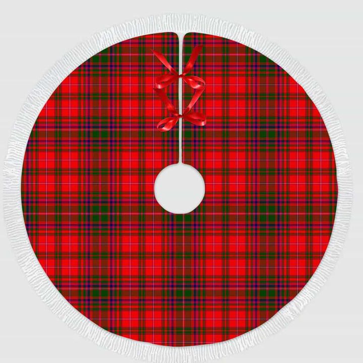 Scottish MacDougall Modern Clan Tartan Christmas Tree Skirt Tassels 1 Tartan Plaid