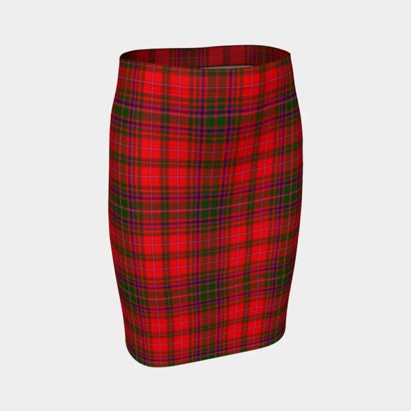 Scottish MacDougall Modern Clan Tartan Fitted Skirt Tartan Plaid 1