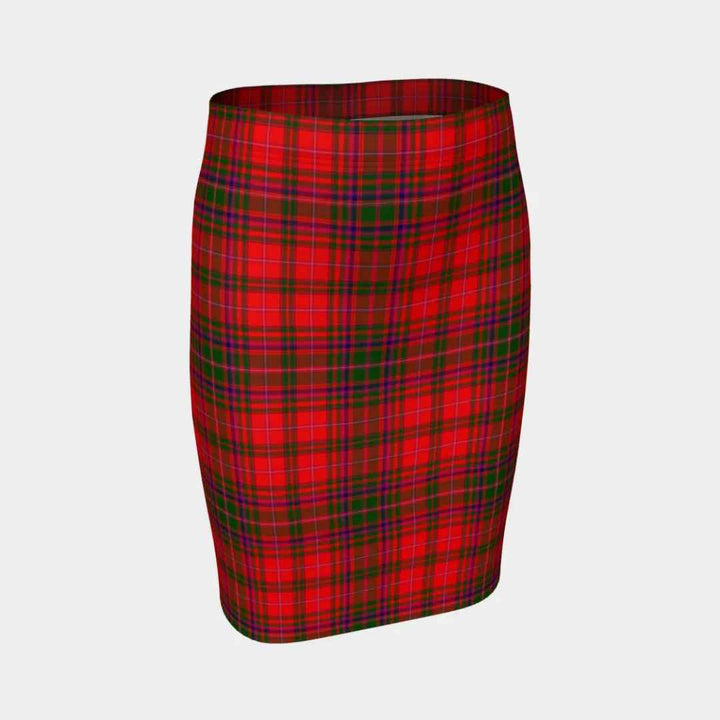 Scottish MacDougall Modern Clan Tartan Fitted Skirt Tartan Plaid 1