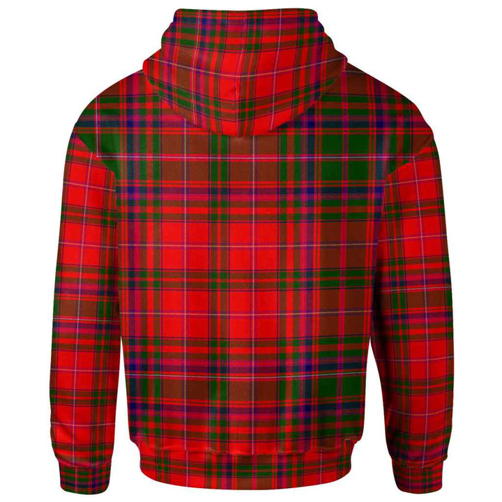 Scottish MacDougall Modern Clan Tartan Hoodie Back Side Tartan Plaid