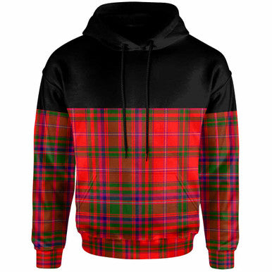 Scottish MacDougall Modern Clan Tartan Hoodie - Horizontal Style Front Side Tartan Plaid