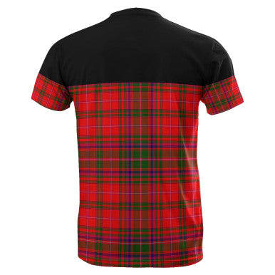 Scottish MacDougall Modern Clan Tartan T-Shirt Horizontal Style Back Side Tartan Plaid