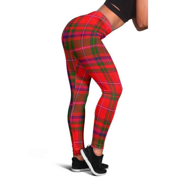 Scottish MacDougall Modern Clan Tartan Women Leggings Tartan Plaid 1
