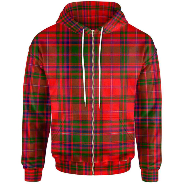 Scottish MacDougall Modern Clan Tartan Hoodie Zip Tartan Plaid