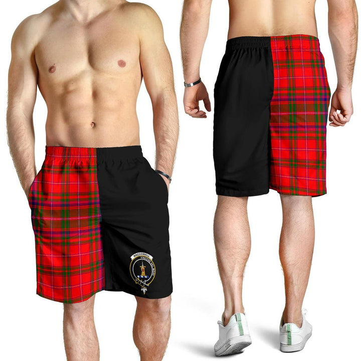 Scottish MacDowall Clan Crest Tartan Half of Me Men's Shorts