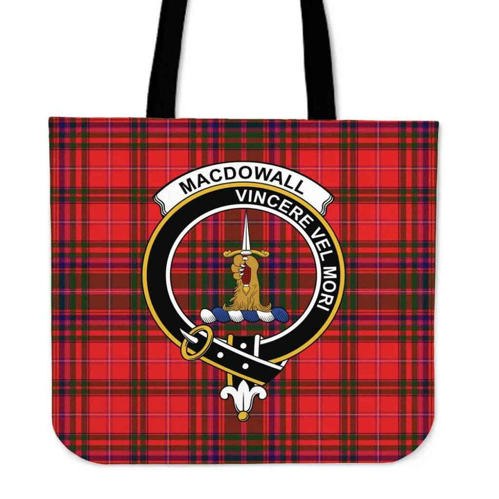 Scottish MacDowall Clan Crest Tartan Tote Bag Tartan Plaid