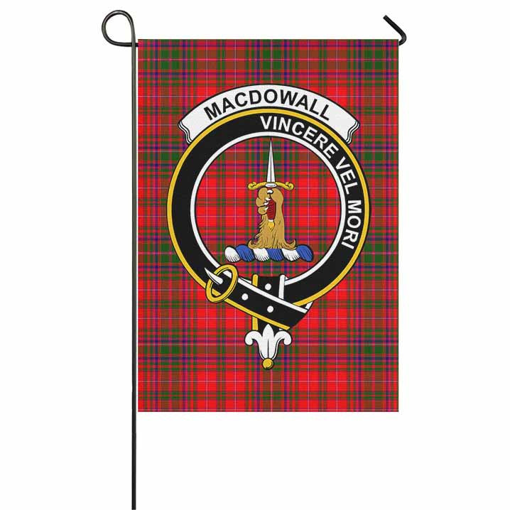 Scottish MacDowall (of Garthland) Clan Crest Tartan Garden Flag Tartan Plaid 1