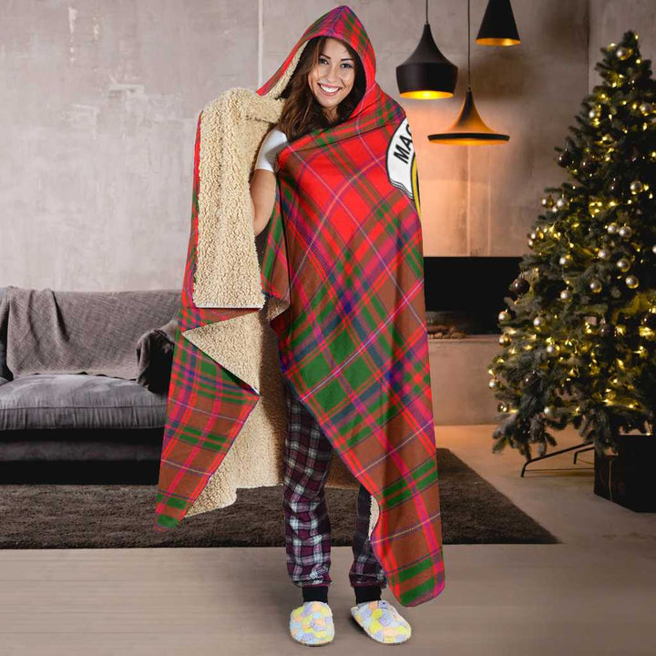 Scottish MacDowall (of Garthland) Clan Crest Tartan Hooded Blanket Tartan Plaid 6