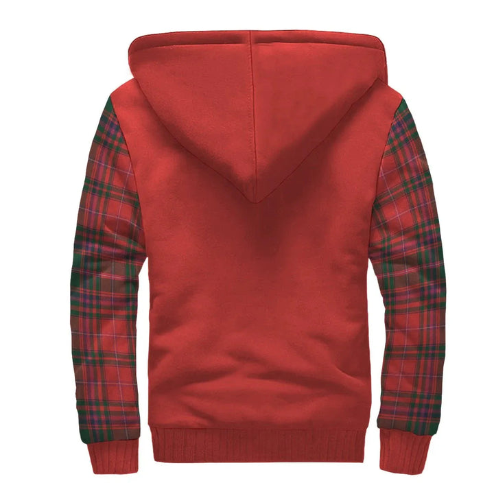 Scottish MacDowall (of Garthland) Clan Crest Tartan Plaid Sleeve Sherpa Hoodie