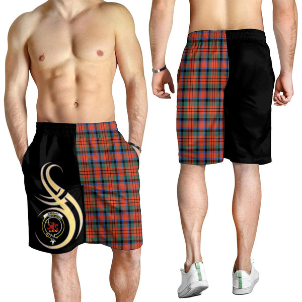 Scottish MacDuff Ancient Clan Crest Tartan Believe in Me Men's Shorts