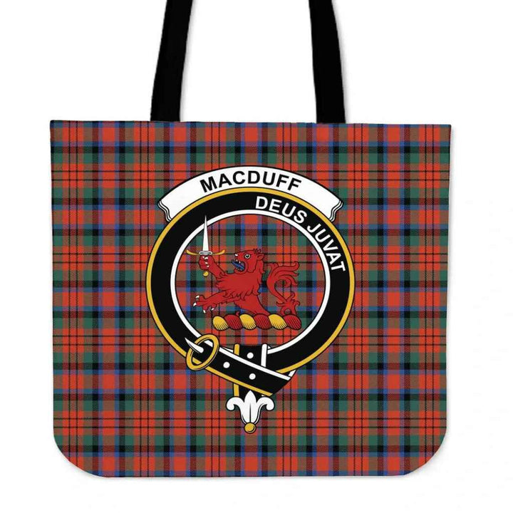Scottish MacDuff Ancient Clan Crest Tartan Tote Bag Tartan Plaid