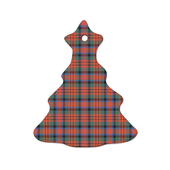Scottish MacDuff Ancient Clan Tartan Ceramic Ornament  Tree Shape Tartan Plaid