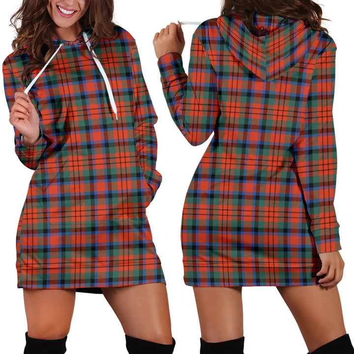Scottish MacDuff Ancient Clan Tartan Hoodie Dress
