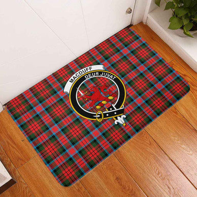 Scottish MacDuff Clan Crest Tartan Door Mat Tartan Plaid 3