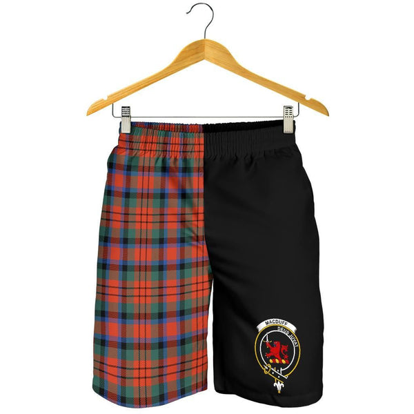 Scottish MacDuff Clan Crest Tartan Half of Me Men's Shorts