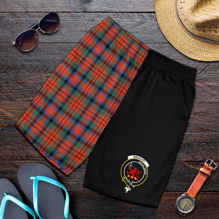 Scottish MacDuff Clan Crest Tartan Half of Me Men's Shorts
