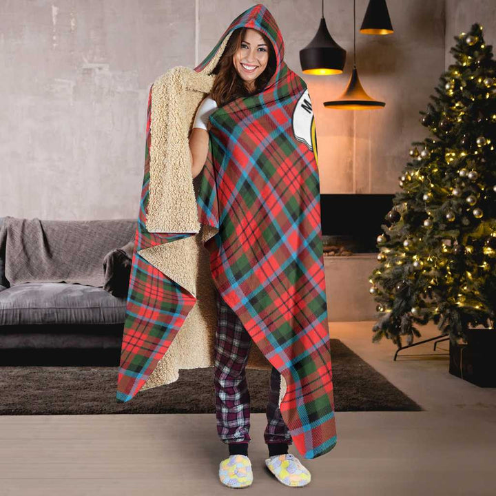 Scottish MacDuff Clan Crest Tartan Hooded Blanket Tartan Plaid 6