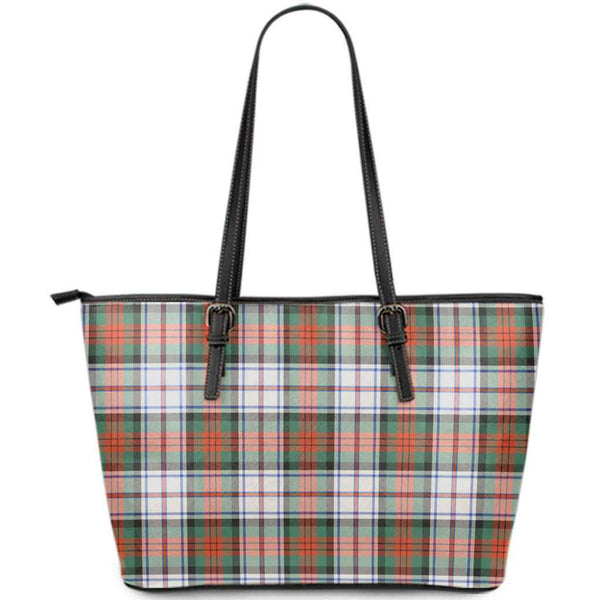 Scottish MacDuff Dress Ancient Clan Tartan Leather Tote Tartan Plaid