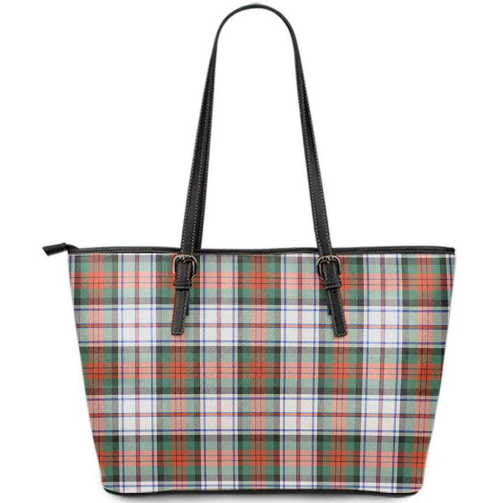 Scottish MacDuff Dress Ancient Clan Tartan Leather Tote Tartan Plaid