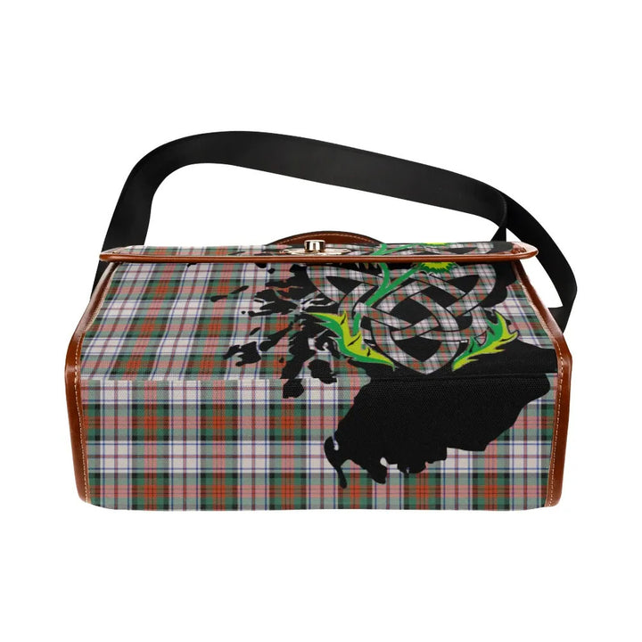 Scottish MacDuff Dress Ancient Clan Tartan Waterproof Canvas Bag With Thistle Tartan Plaid 5
