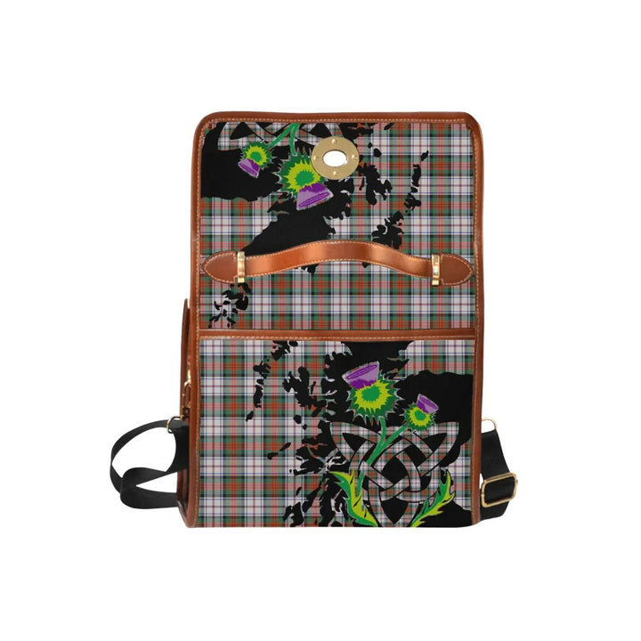 Scottish MacDuff Dress Ancient Clan Tartan Waterproof Canvas Bag With Thistle Tartan Plaid 6