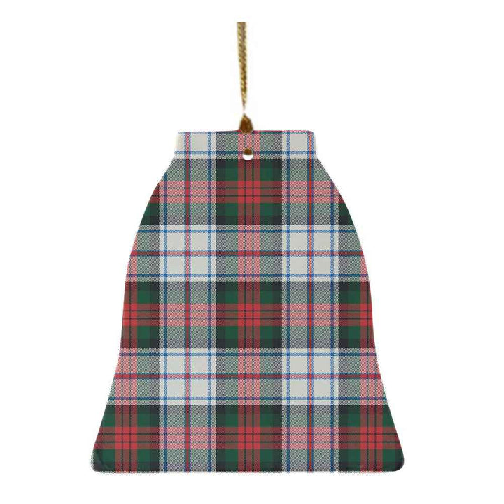 Scottish MacDuff Dress Modern Clan Tartan Ceramic Ornament Bell Shape Tartan Plaid