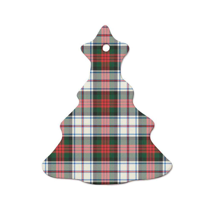 Scottish MacDuff Dress Modern Clan Tartan Ceramic Ornament  Tree Shape Tartan Plaid