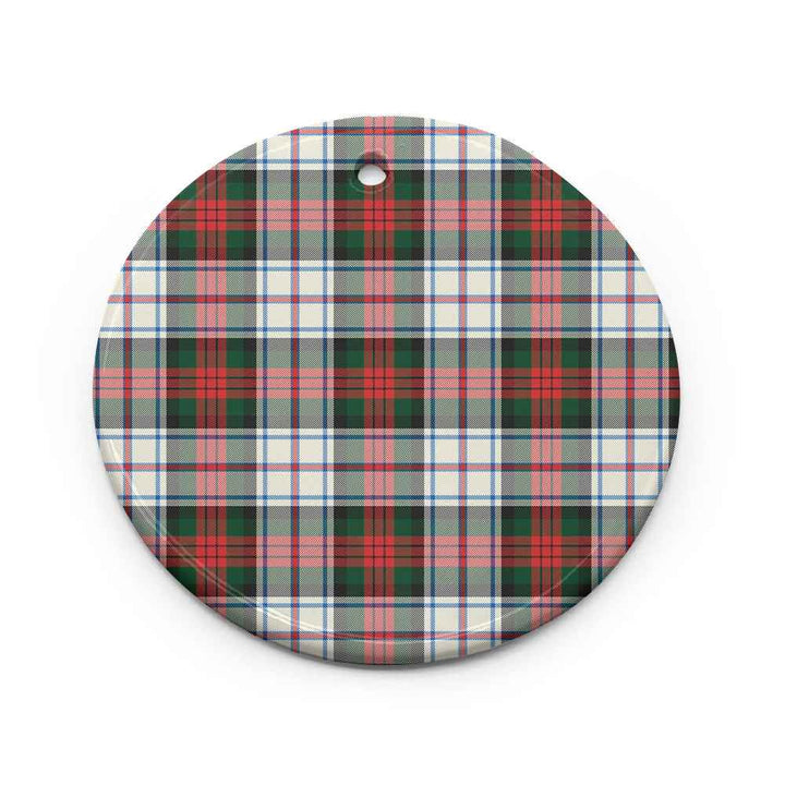 Scottish MacDuff Dress Modern Clan Tartan Ceramic Ornament Circle Shape Tartan Plaid