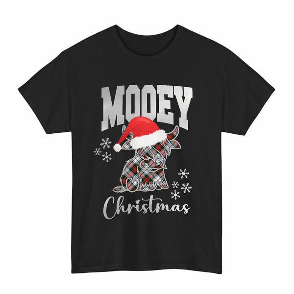 Scottish MacDuff Dress Modern Clan Tartan T-Shirt - Mooey Christmas Tartan Plaid Black Color