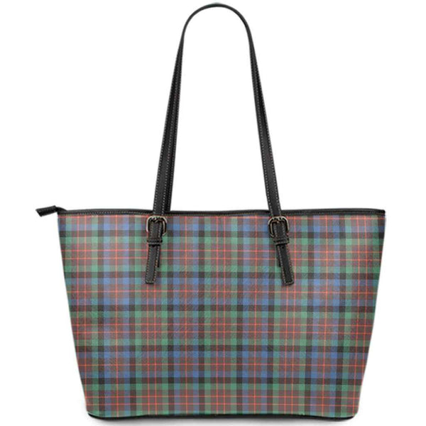 Scottish MacDuff Hunting Ancient Clan Tartan Leather Tote Tartan Plaid