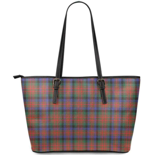 Scottish MacDuff Hunting Modern Clan Tartan Leather Tote Tartan Plaid
