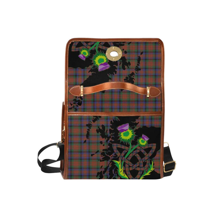 Scottish MacDuff Hunting Modern Clan Tartan Waterproof Canvas Bag With Thistle Tartan Plaid 6