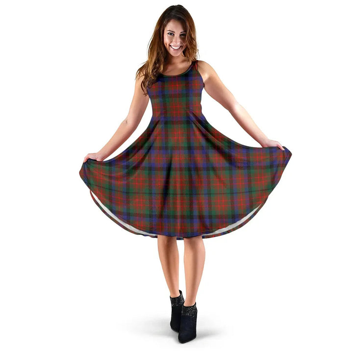 Scottish MacDuff Hunting Modern Clan Tartan Women Midi Dress