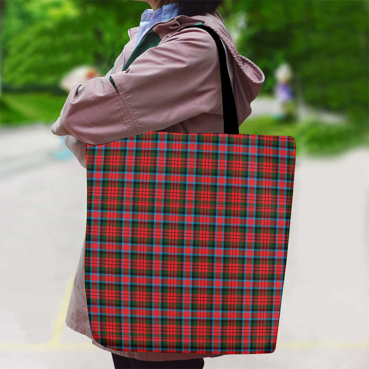Scottish MacDuff Modern Clan Tartan Canvas Bag With Shoulder Strap Tartan Plaid 2