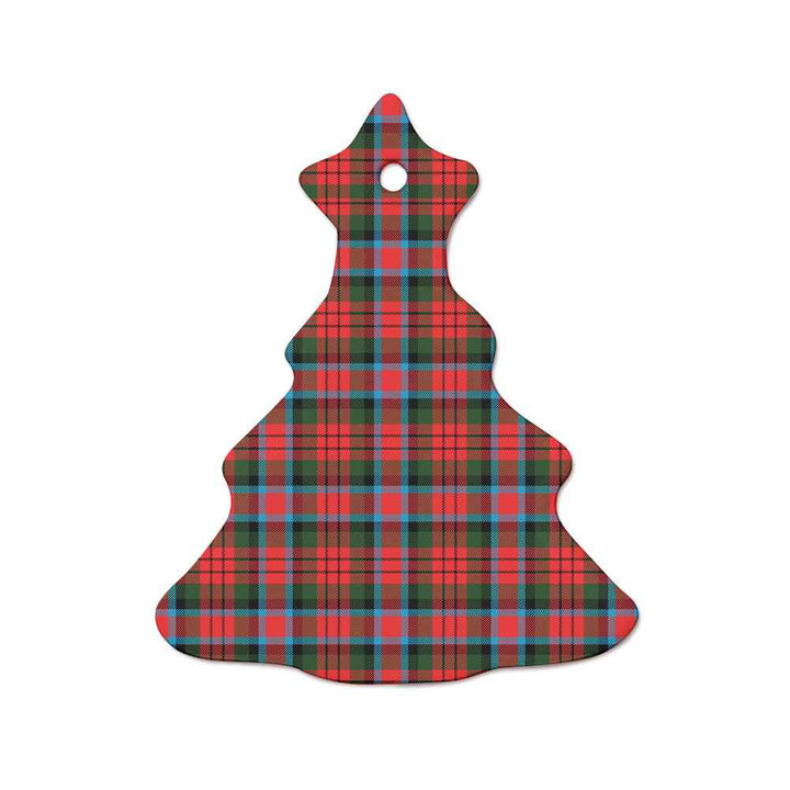 Scottish MacDuff Modern Clan Tartan Ceramic Ornament  Tree Shape Tartan Plaid