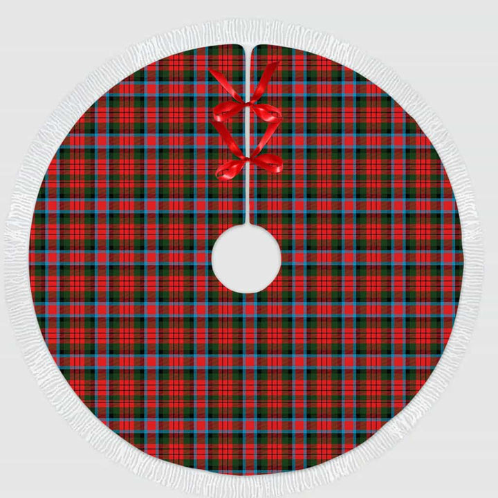 Scottish MacDuff Modern Clan Tartan Christmas Tree Skirt Tassels 1 Tartan Plaid