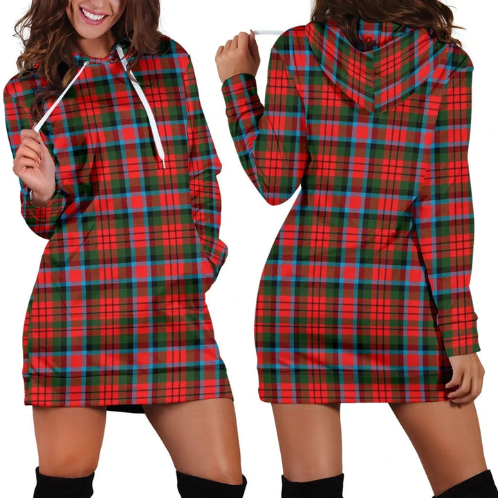 Scottish MacDuff Modern Clan Tartan Hoodie Dress